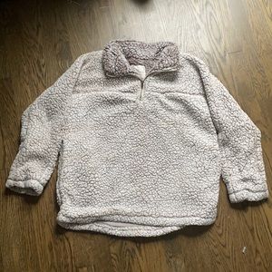 Altar’d State Size Small Teddy Jacket Quarter-Zip